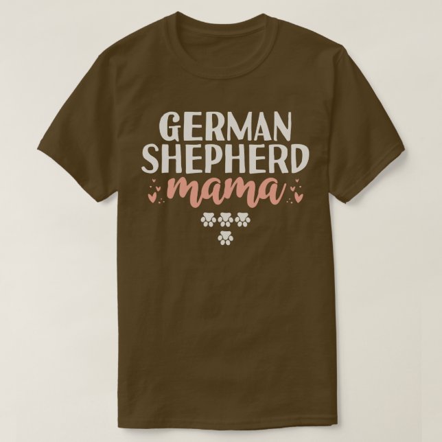 Camiseta German shepherd Mama Gift (Frente do Design)