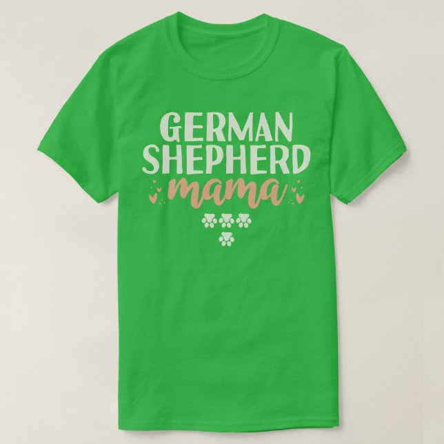 Camiseta German shepherd Mama Gift (Frente do Design)