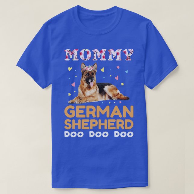 Camiseta german shepherd mamãe (Frente do Design)