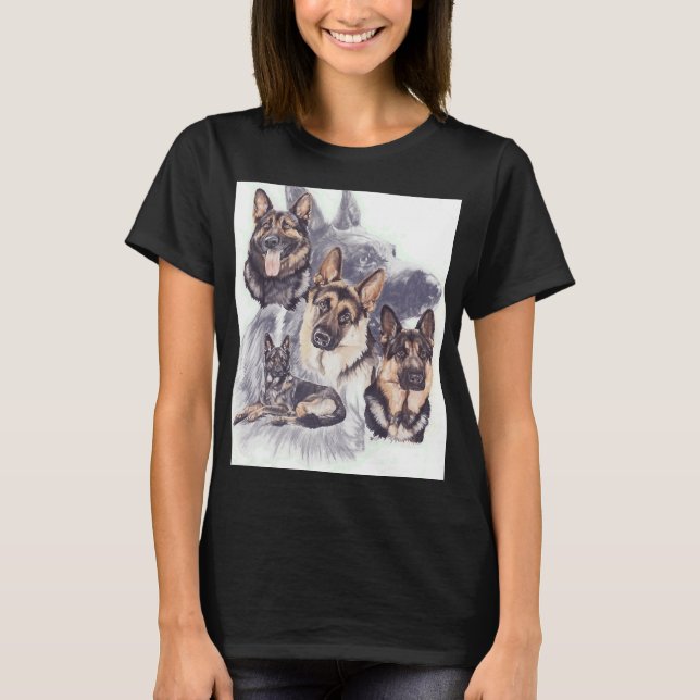 Camiseta German shepherd Medley (Frente)