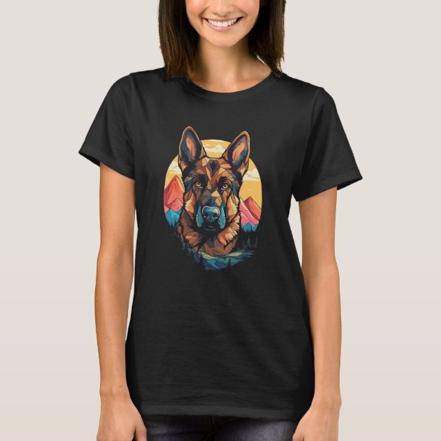 Camiseta German Shepherd Men Women Kids 4 (Frente)