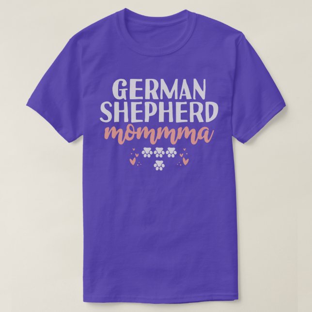 Camiseta German shepherd Momma (Frente do Design)
