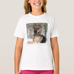 Camiseta German shepherd Na Neve