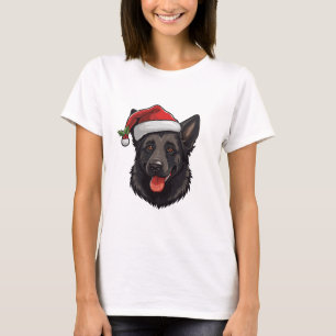 Camiseta German shepherd Negra Natal