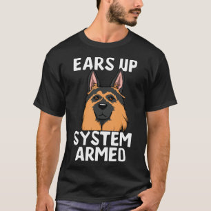 Camiseta german shepherd Ouvem Cachorros Engraçados V Pesc