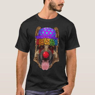 Camiseta German shepherd Palhaço de Carnaval Figurino Pa
