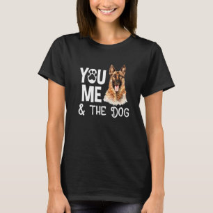 Camiseta German shepherd Para Mim E Minha Mãe De Cachorro