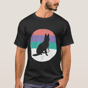 Camiseta German shepherd Para Mulheres Amp Meninas Retro Cu