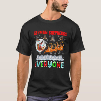 Camiseta German shepherd Para Todos Os Papais noeis Xmas
