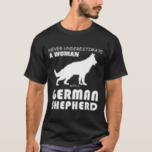 Camiseta German shepherd Para Uma Mulher