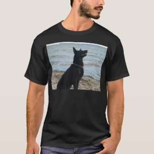 Camiseta German shepherd preto da laca