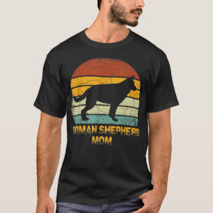 Camiseta German shepherd Retro Mãe Dono do Cachorro Present