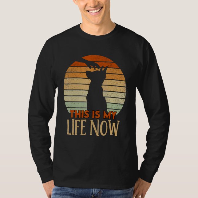 Camiseta German shepherd retrorreflector Esta é a minha vid (Frente)