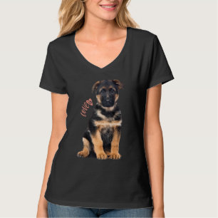 Camiseta German shepherd Shepard Cachorro Mãe Pai Adorava P