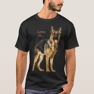 Camiseta German Shepherd  Shepard Dog Mom Dad Love Pet