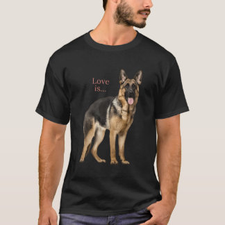 Camiseta German shepherd Shirt Shepard Cachorro Mãe Pai Pet