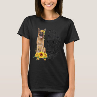 Camiseta German Shepherd Sunflower Dog Mom Mama