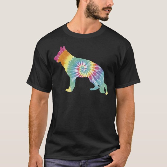 Camiseta German shepherd Tye Die (Frente)