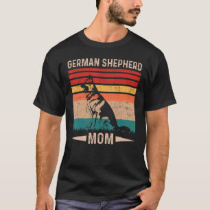 Camiseta German shepherd Vintage Retro Dia de as mães Mãe