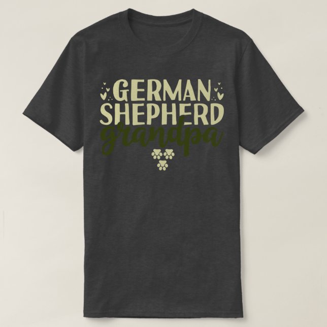 Camiseta German shepherd Vovô 2 (Frente do Design)
