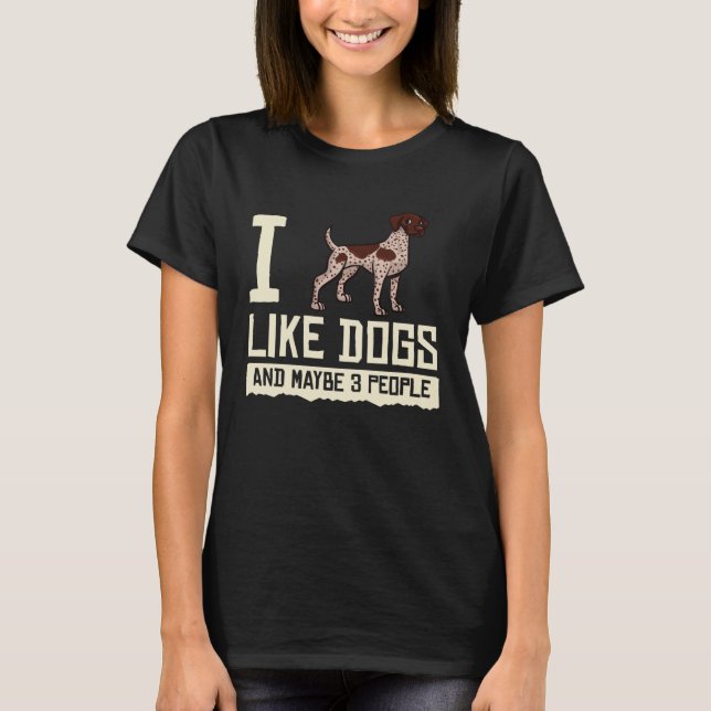 Camiseta German Shorthaired Pointer Dog  Puppies Owner (Frente)