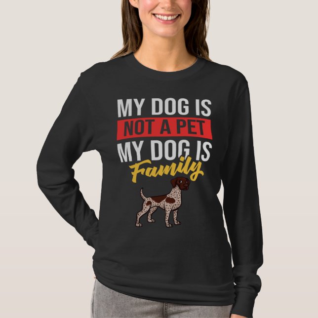 Camiseta German Shorthaired Pointer Dog  Puppies Owner   1 (Frente)