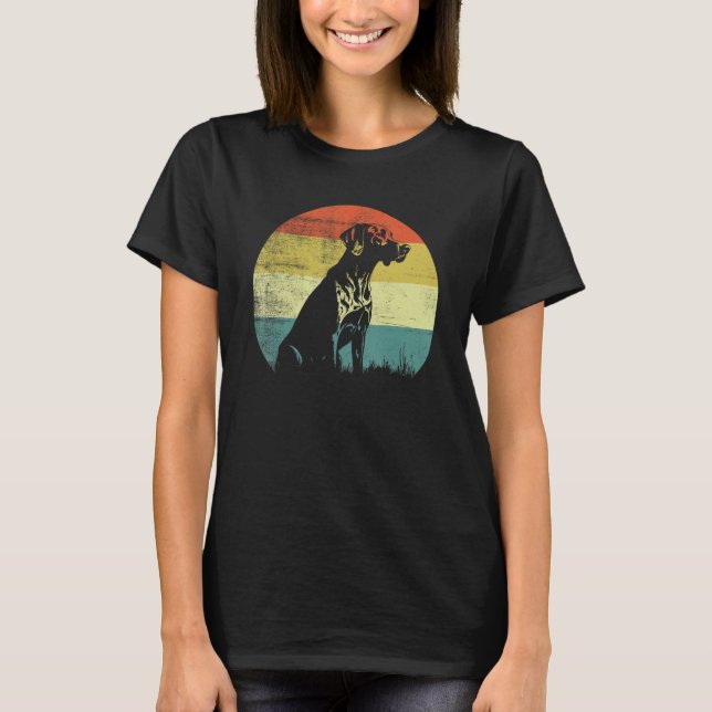 Camiseta German Shorthaired Pointer Dog Retro Design (Frente)