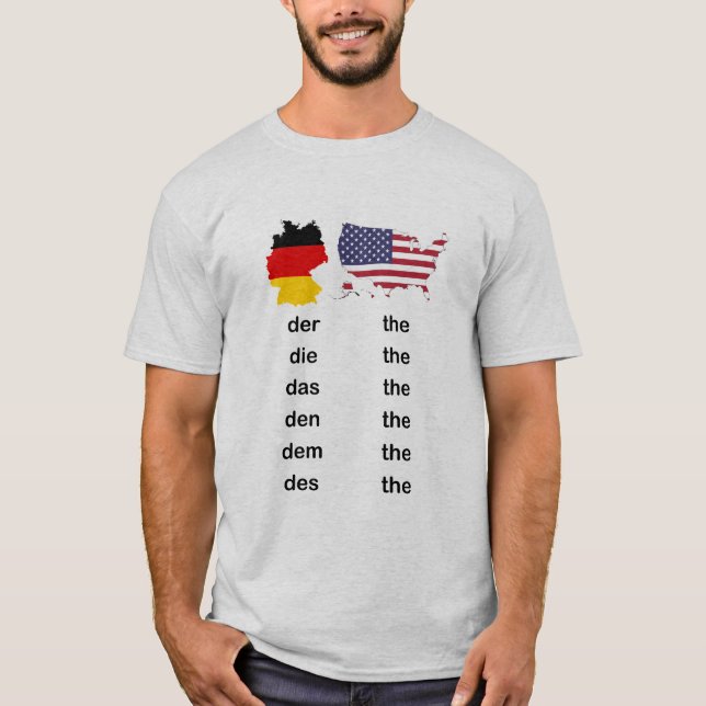 Camiseta German vs. English DirtyDas Der Die Das The  (Frente)