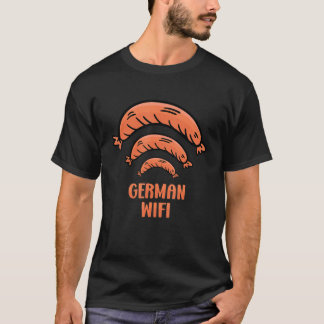 Camiseta German Wifi Simplified Sausage Wurst