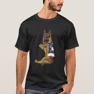 Camiseta Germanchede Cachorro Tatuagem Eu Amo Mamãe