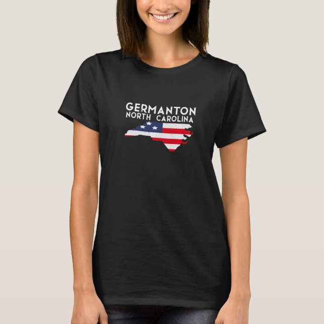 Camiseta Germanton North Carolina EUA State America Viagem (Frente)