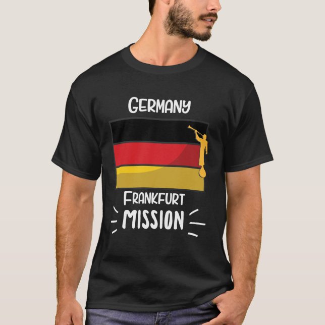 Camiseta Germany Frankfurt Mormon LDS Mission Missionary (Frente)