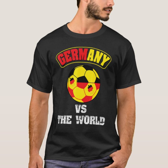 Camiseta Germany Vs The World German Flag Soccer Football F (Frente)