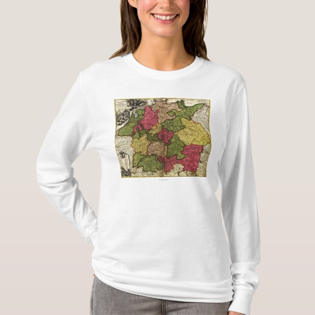 Camiseta GermanyPanoramic MapGermany (Frente)