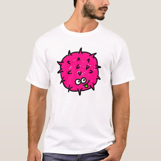 Camiseta Germe cor-de-rosa (Frente)