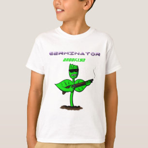 Camiseta Germinador cyborg planta engraçada desenho animado
