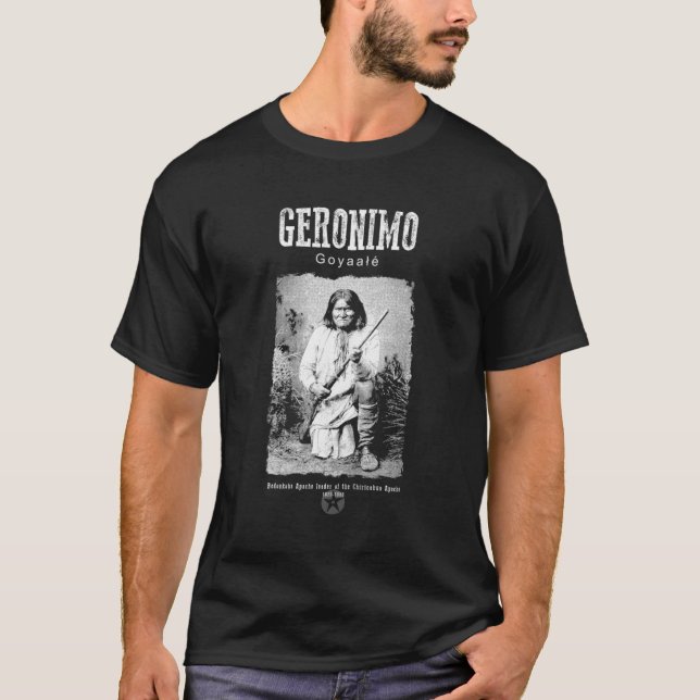 Camiseta Gerônimo-índio-Apache Líder-América (Frente)
