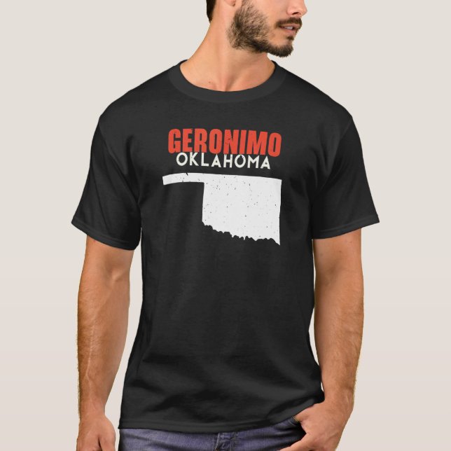 Camiseta Geronimo USA State America Travel Oklahoman (Frente)