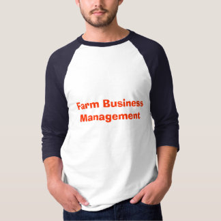 Camiseta Gestão empresarial da fazenda