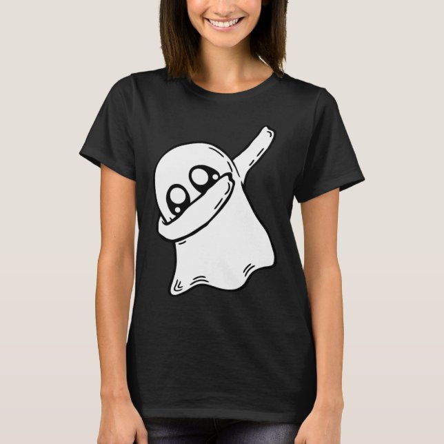 Camiseta Gesto da Dança do Dab Fantasma, Batido Ghost Pose  (Frente)