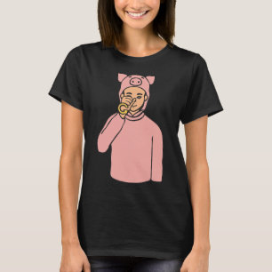 Camiseta Gesto de Mão Animal Surdo Audição Perde Awarenes