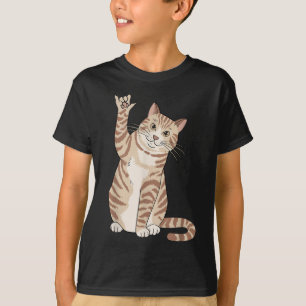 Camiseta Gesto De Mão Bonita Asl Asl Audição Perda Surda
