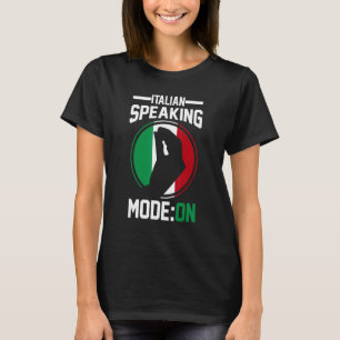 Camiseta Gesto Italiano Bandeira Itália Modo De Voz Italian