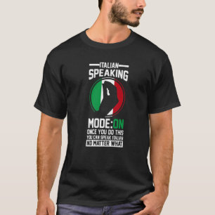 Camiseta Gesto Italiano Bandeira Itália Modo De Voz Italian