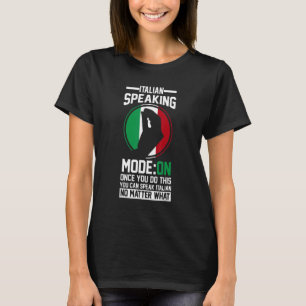 Camiseta Gesto Italiano Bandeira Itália Modo De Voz Italian