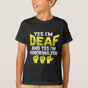 Camiseta Gesto manual Audição surda Perda Consciência 11