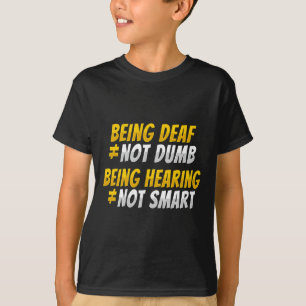 Camiseta Gesto manual Audição surda Perda Consciência 2