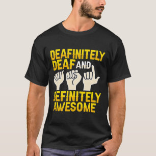 Camiseta Gesto manual Audição surda Perda de Consciência 4