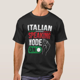 Camiseta Gesto Mão Italiano Para A Itália