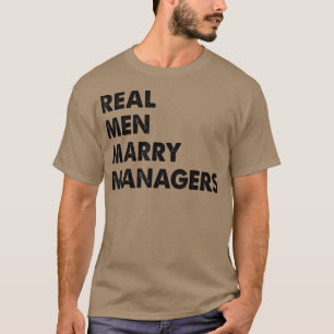 Camiseta Gestor de Casados do Real Men Gerente do Marido T-